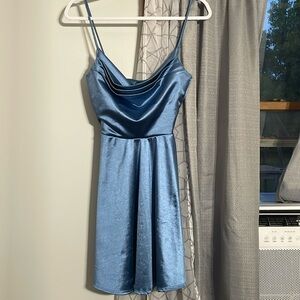 A beautiful blue windsor dress